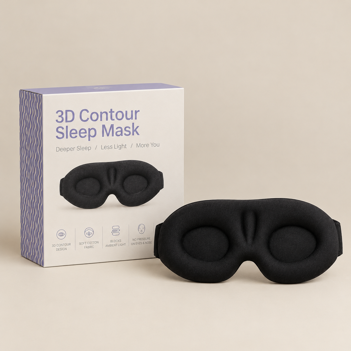 3D Contour Cup Sleep Mask