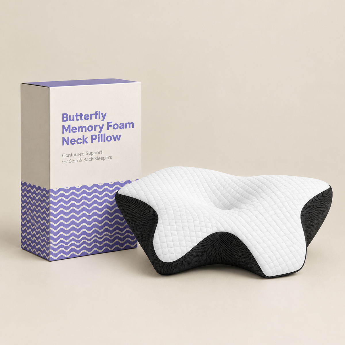 Butterfly Memory Foam Neck Pillow