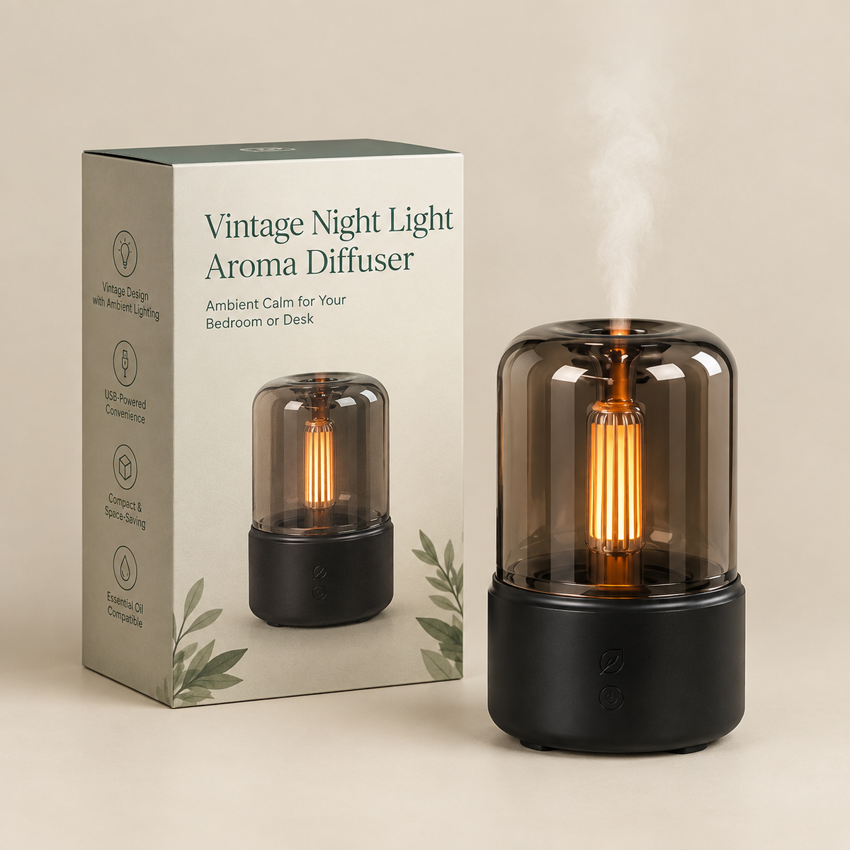 Vintage Night Light Aroma Diffuser