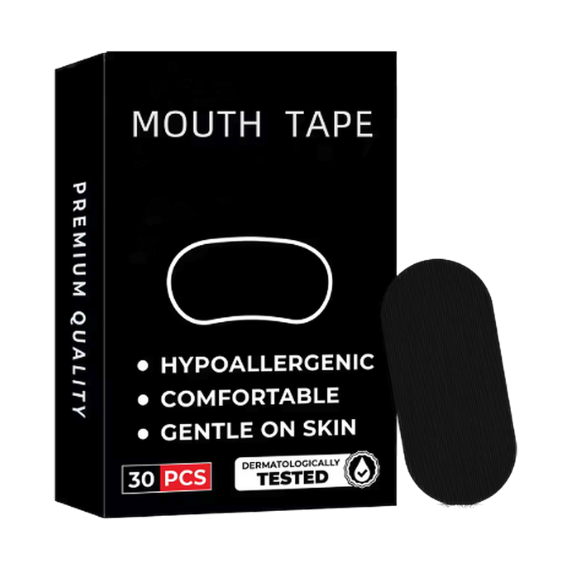Mouth tape, 30-piece box shown with a single adhesive strip