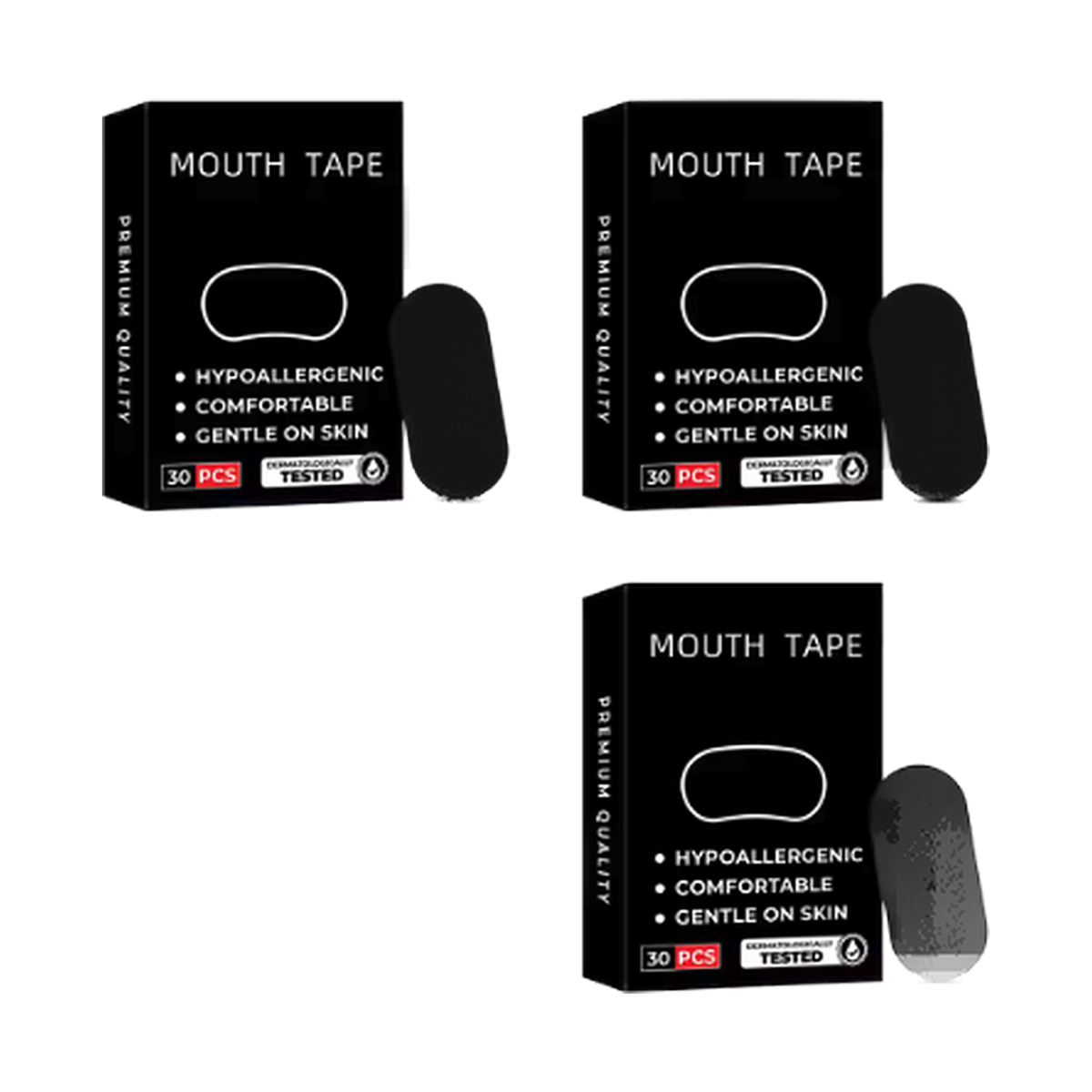 Mouth tape, three boxes with strips — 90 pieces