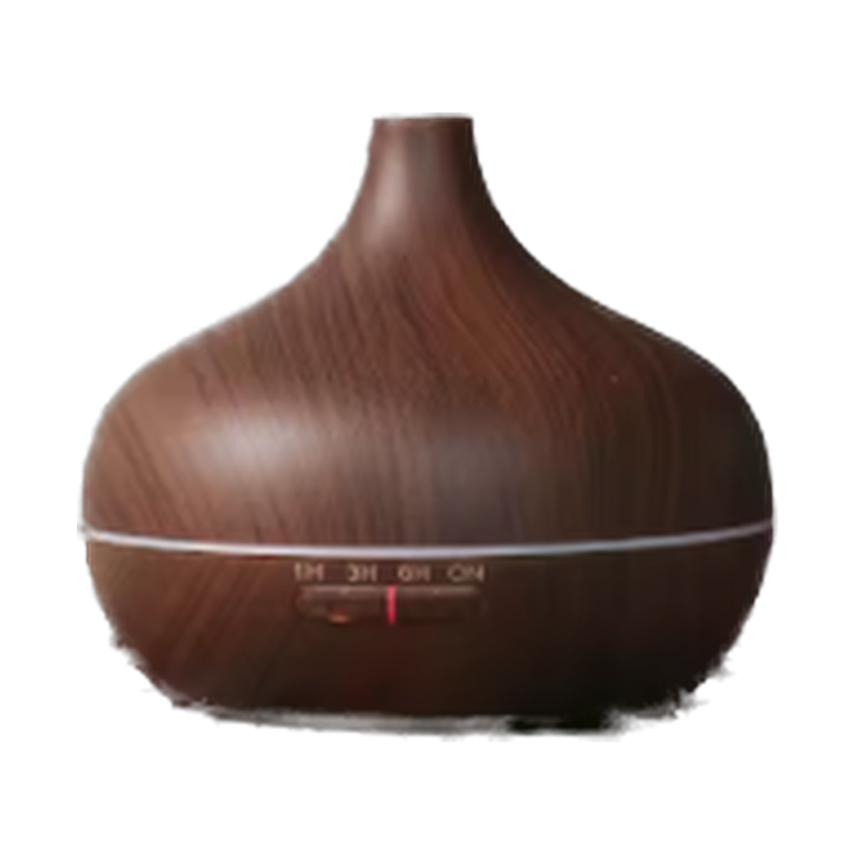 Ultrasonic essential oil diffuser in a deep wood grain finish